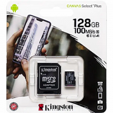 Карта Памяти Kingston MicroSDHC (UHS-3) 128gb 10 Class & Adapter