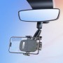 Тримач для мобільного HOCO H17 Waves rearview mirror car holder Black (6942007600521)