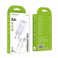 Сетевое Зарядное Устройство 2in1 TORNADO TD-16 (2USB 2.4A) Type-C