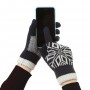 Рукавички ArmorStandart Touch Gloves Snowflake с орнаментом Black (ARM59993)