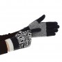 Рукавички ArmorStandart Touch Gloves Snowflake с орнаментом Black (ARM59993)