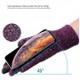 Рукавички для сенсорних екранів ArmorStandart Melange Purple/Black size L (ARM59868)