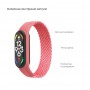 Ремінець ArmorStandart Braided Solo Loop для Xiaomi Mi Band 7/6/5/4 Pink size S (ARM59181)