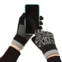 Рукавички ArmorStandart Touch Gloves Snowflake с орнаментом Blue (ARM59994)