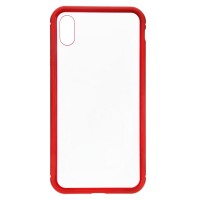 Чохол ArmorStandart Magnetic Case 1 Gen. для iPhone XS Max Clear/Red (ARM53391)