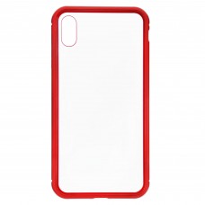 Чохол ArmorStandart Magnetic Case 1 Gen. для iPhone XS Max Clear/Red (ARM53391)