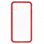 Чохол ArmorStandart Magnetic Case 1 Gen. для iPhone XS Max Clear/Red (ARM53391)