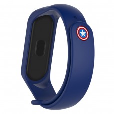 Ремінець ArmorStandart Superhero Edition для Xiaomi Mi Band 7/6/5 Captain America Blue (ARM57108)