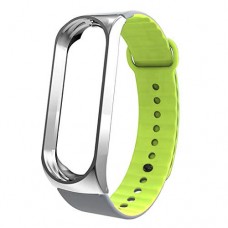 Ремінець ArmorStandart Sport Silicone Band для Xiaomi Mi Band 3 Silver/Green (ARM54516)