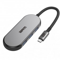 Хаб USB-C ArmorStandart Type-C to HD4K+PD+3USB+TF/SDcard Gray (ARM69366)