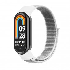 Ремінець нейлоновий ArmorStandart для Xiaomi Smart Band 8 White / Grey (ARM74014)