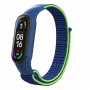 Ремінець нейлоновий ArmorStandart для Xiaomi Mi Band 7/6/5/4 Blue / Green (ARM67844)