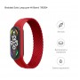 Ремінець ArmorStandart Braided Solo Loop для Xiaomi Mi Band 7/6/5/4 Red size S (ARM59182)