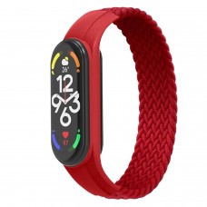 Ремінець ArmorStandart Braided Solo Loop для Xiaomi Mi Band 7/6/5/4 Red size S (ARM59182)