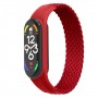 Ремінець ArmorStandart Braided Solo Loop для Xiaomi Mi Band 7/6/5/4 Red size S (ARM59182)