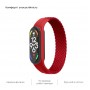 Ремінець ArmorStandart Braided Solo Loop для Xiaomi Mi Band 7/6/5/4 Red size S (ARM59182)