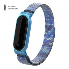 Ремінець ArmorStandart Milanese Magnetic Band для Xiaomi Mi Band 6/5 Khaki Blue (ARM56856)