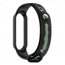 Ремінець ArmorStandart RM для Xiaomi Mi Band 7/6/5 Inscription Black (ARM59271)