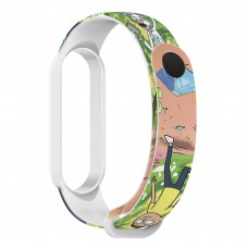 Ремінець ArmorStandart RM для Xiaomi Mi Band 7/6/5 Cartoon White (ARM59272)