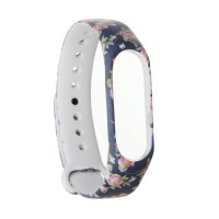 Ремінець ArmorStandart для Xiaomi Mi Band 4/3 Blue Flowers (ARM52066)