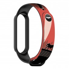 Ремінець ArmorStandart Superhero для Xiaomi Mi Band 7/6/5 Bat siluet Black (ARM59264)