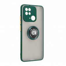 Панель ArmorStandart Frosted Matte Ring для Xiaomi Redmi 10C Dark Green (ARM68367)