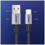 Кабель UGREEN US288 USB-A 2.0 to USB-C Cable Nickel Plating Aluminum Braid 1m (Black) (UGR-60126) (UGR-60126)