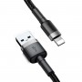 Кабель Baseus Cafule Cable USB For Lightning 2.4A 0.5m Gray+Black (CALKLF-AG1)