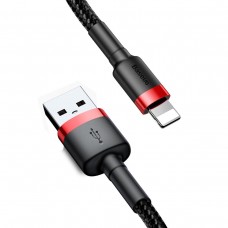 Кабель Baseus Cafule Cable USB For Lightning 2.4A 0.5m Red+Black (CALKLF-A19)