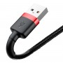 Кабель Baseus Cafule Cable USB For Lightning 2.4A 0.5m Red+Black (CALKLF-A19)