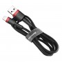 Кабель Baseus Cafule Cable USB For Lightning 2.4A 0.5m Red+Black (CALKLF-A19)