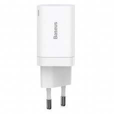 Мережевий зарядний пристрій Baseus Super Si Pro Quick Charger C+U 30W EU White (CCSUPP-E02)