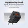 Мережевий зарядний пристрій Usams US-CC189 PD30W+QC3.0 A+C Dual-port Fast Charger (EU)--X-ron Series Black (CC189TC01)