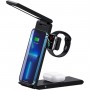 Бездротовий зарядний пристрій Usams US-CD181 15W 3in1 Folding Wireless Charging Stand With Table Lamp (CD181WXC01)