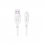 Кабель Usams US-SJ618 2.4A Lightning Charging & Data Cable -- Moe Series 1m White (SJ618USB02)