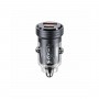 АЗП Usams US-CC175 C35 45W Aluminum Alloy Transparent A+C Mini Car Charger (CC175CC01)