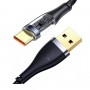 Кабель Usams US-SJ572 Type-C 66W Aluminum Alloy Transparent Data Cable --Icy Series 1.2m (SJ572USB01)