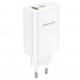 Мережевий зарядний пристрій BOROFONE BN10 Sunlight PD65W dual port(1A1C) charger White (6974443388190)