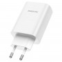 Мережевий зарядний пристрій BOROFONE BN10 Sunlight PD65W dual port(1A1C) charger White (6974443388190)