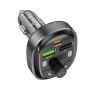 АЗП з FM-модулятором BOROFONE BC47 Might PD30W+QC3.0 car BT FM transmitter Jazz Metal Gray (6941991102448)