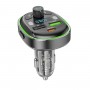 АЗП з FM-модулятором BOROFONE BC47 Might PD30W+QC3.0 car BT FM transmitter Jazz Metal Gray (6941991102448)