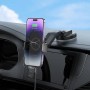 Тримач для мобільного з БЗП BOROFONE BH206 Rusher infrared wireless fast charging car holder(center console) Black (6941991103094)