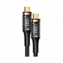 Кабель Usams US-SJ553 U72 100W USB4 Data Cable (Type-C To Type-C) 5K 60HZ 0.8m (SJ553USB01)