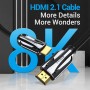 Кабель Vention HDMI-HDMI, 1M, v2.1, 8K 60Hz, 4K 120Hz, 2K 144Hz, 1080P 160Hz (AANBF) (AALBF)