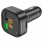 АЗП з FM-модулятором BOROFONE BC43 Flash QC3.0 car BT FM transmitter 18W Black (BC43B)