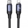 Кабель Usams US-SJ521 U71 Type-C to Lightning 20W PD Fast Charging & Data Cable 1.2m Black (SJ521USB01)