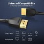 Кабель Тонкий HDMI Vention Slim Portable HDMI 2,0 - 1.5M. Black (AAIBG)