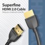 Кабель Тонкий HDMI Vention Slim Portable HDMI 2,0 - 1.5M. Black (AAIBG)