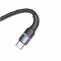 Кабель Usams US-SJ537 U76  Type-C to Type-C PD 100W Fast Charging & Data Cable 1.2m Black (SJ537USB01)