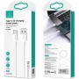 Кабель Usams US-SJ601 U84 Type-C 3A Charging & Data Cable 1m White (SJ601USB01)